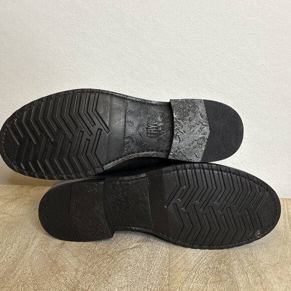 FRYE “Veronica Bootie” Women’s Oiled Leather Waterproof Boot (Black/Silver) Sz 9 - Picture 8 of 10